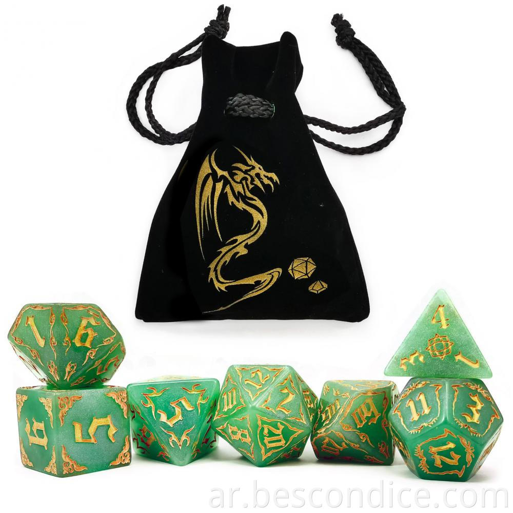 Designer Dice Oversized Treasures Gemstone Dnd Dice 6